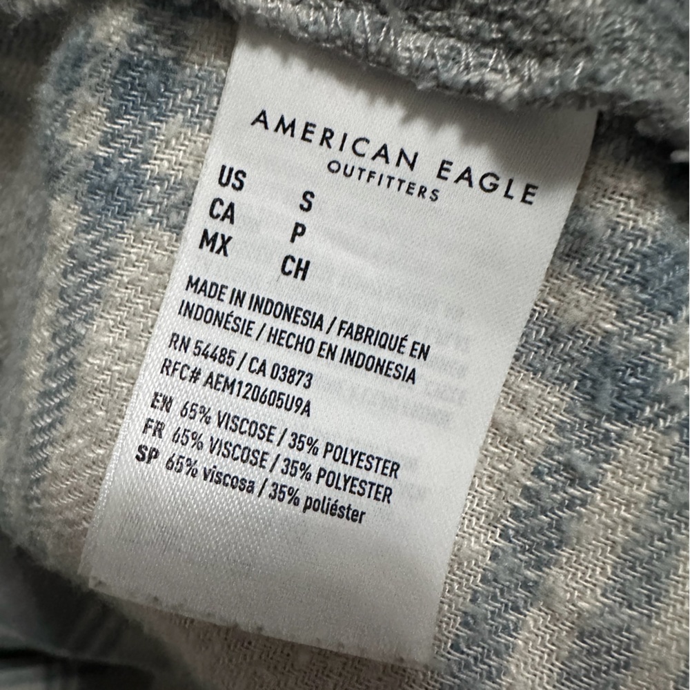Peplum Plaid Flannel Top - Picture 9 of 9